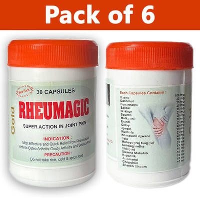 vitaherbal Rheumagic Gold Capsule (pack of 6) Capsules(6 x 30 Units)