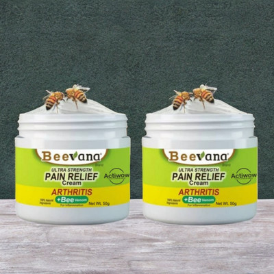 ACTIWOW BeeVana Natural Relief for Neck & Shoulder Tension Pack of 2 Cream(2 x 25 g)