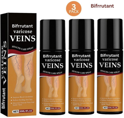BIFRRUTANT Herbal Oil Formula Varicose Vein Stockings Spray Skin Comfort Herbal Mist Liquid(3 x 50 ml)