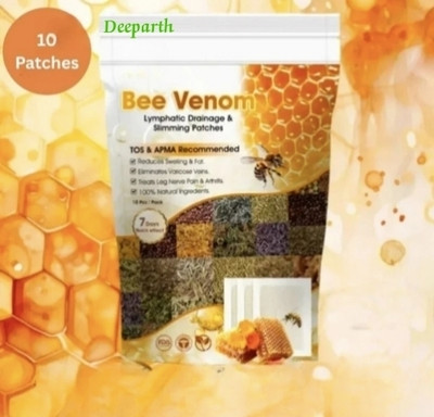 Deeparth Bee Venom Foot Patches with Natural Flow for Toxin Removal Plaster & Patch(100 g)