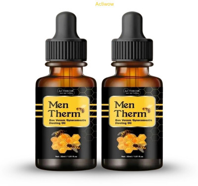 ACTIWOW Men Therm Bee Venom Heating Oil for High Mileage Running Relief Liquid(2 x 15 ml)