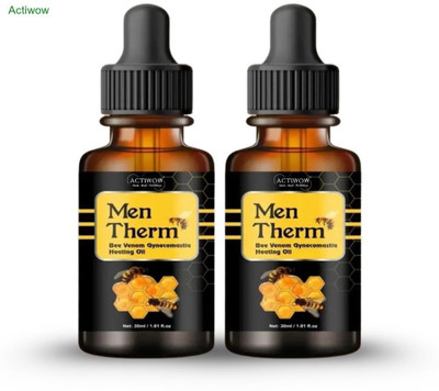 ACTIWOW Men Therm Bee Venom Heating Oil for Sandbag Training Support Liquid(2 x 15 ml)