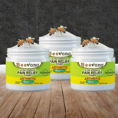 ACTIWOW BeeVana Cream for Fast Recovery from Muscle Strains Pack of 3 Cream(3 x 16.67 g)