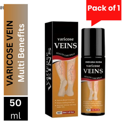 INDIANA HUDA Varicose Vein Spray with Herbal Cooling Formula, 50ml Liquid(50 ml)