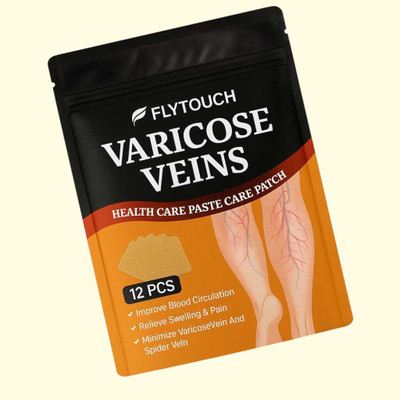 FlyTouch Varicose Leg Patch for Smoother Skin, Circulation and Pain Comfort Plaster & Patch(12 x 1 Patches)
