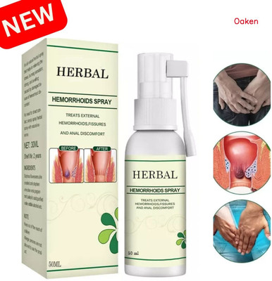 Oaken New HERBAL Hemorrhoid Spray | Safe Natural Relief for Hemorrhoids Spray(50 ml)