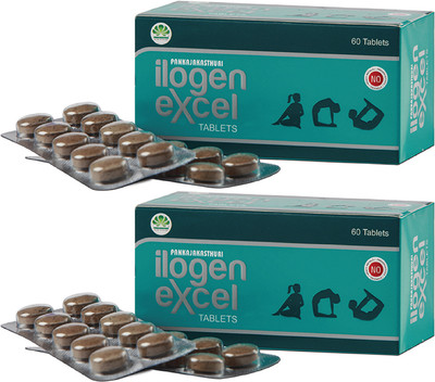 PANKAJAKASTHURI Ilogen Tablets - 60 nos Tablets(2 x 60 Units)