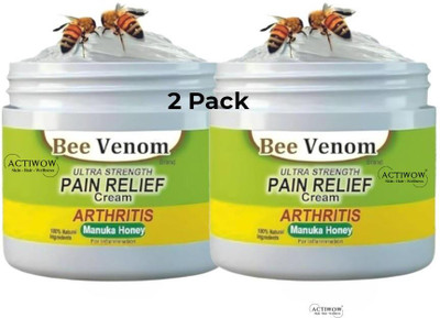ACTIWOW Bee Venom Pain Relief for Chronic Muscle Support 2 Pcs Cream(2 x 50 g)