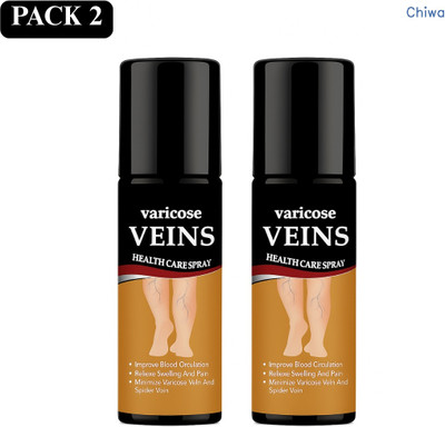 CHIWA vericose vein spray daily relief blend restores swelling free confidence Spray(2 x 100 ml)