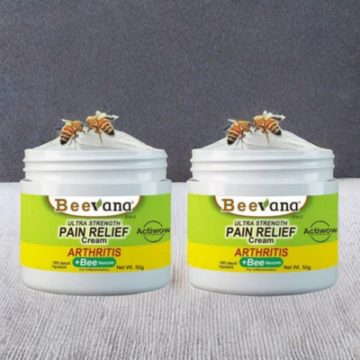 ACTIWOW BeeVana Fast Pain Relief for Muscle Aches Pack of 2 Cream(2 x 25 g)