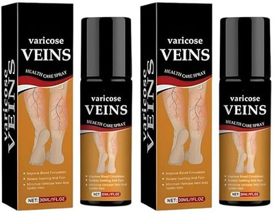 Av Herbal International Varicose Veins Spray Natural Herbal Formula for Fast Relief Pack of 2 Spray(30 ml)