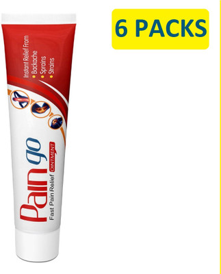 RCM PAIN GO - Fast Pain Relief Ointment - 6 x 30g (Instant relief from Backache, Sprains, Strains) Balm(6 x 30 g)