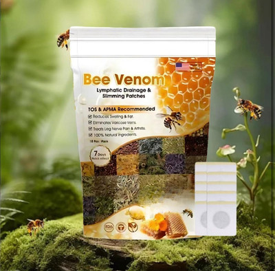 ERVY Bee Venom Foot Patches Best for Cleansing Toxin Remover Foot Pad Plaster & Patch Plaster & Patch(100 g)