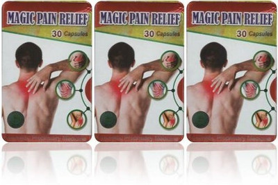 HARBORZA Magic Pain Relief Capsule pack of 3 (30 Capsules, 30 Capsules, 30 Capsule ) Capsules(3 x 30 Units)