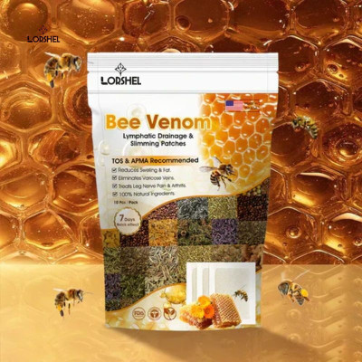 LORSHEL Bee Venom Foot Patches Sleep Aid Detox Patch Kit Plaster & Patch(100 g)
