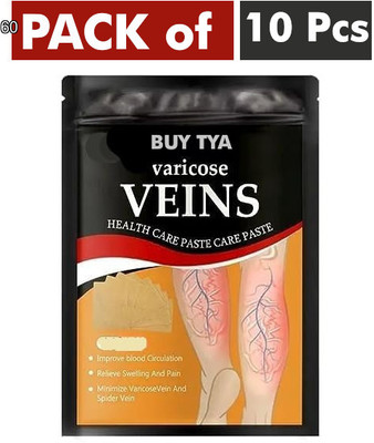 Buy TYA Varicose Veins Patches for Busy Legs, Quick Relief from Vein Stress, 10pcs Plaster & Patch(100 g)