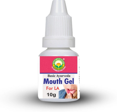 Basic Ayurveda Mouth Gel (Ayurvedic) 10 Gram | It provides relief from pain and irritation | It has a cool and refreshing taste | It provides relief from mouth ulcers. Gel(10 g)