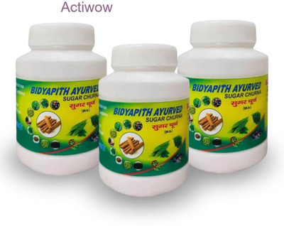 ACTIWOW Bidyapith Sugar Powder for Healthy Glucose Regulation Pack of 3 V02 Powder(3 x 100 g)