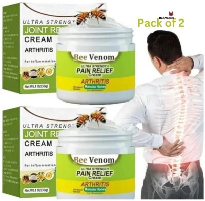 Bee Venom Pain Cream Joint Support Cream True pain relief Cream(2 x 50 ml)