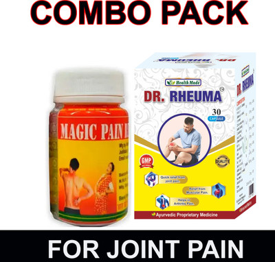 Health Made Dr Rheuma & Magic Pain Tablet Ayurvedic 30 Capsule For Joint pain ,knee pain Capsules(2 x 15 Units)