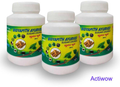 ACTIWOW Bidyapith Sugar Powder for Balanced Insulin and Glucose Levels Pack of 3 V02 Powder(3 x 100 g)