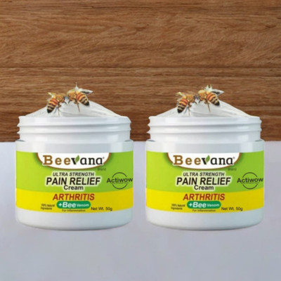ACTIWOW BeeVana Muscle Pain Relief for Tension & Strains Pack of 2 Cream(2 x 25 g)