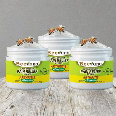 ACTIWOW BeeVana Natural Cream for Back Pain & Muscle Soreness Pack of 3 Cream(3 x 16.67 g)