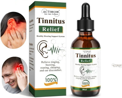 ACTIWOW Tinnitus Relief Natural Ear Protection Blend Liquid(30 ml)