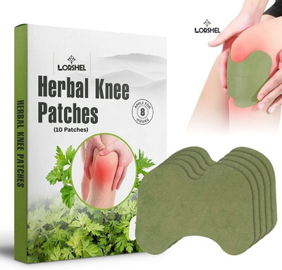 LORSHEL Herbal knee pain relief patches help reduce pain with knee pain relief products Plaster & Patch(10 Patches)