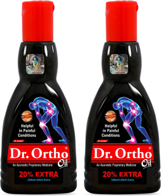Dr. Ortho Ayurvedic Joint Pain Massage Oil Pack of 2 Liquid(2 x 120 ml)