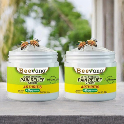ACTIWOW BeeVana Relief for Hip & Leg Muscle Stiffness Pack of 2 Cream(2 x 25 g)