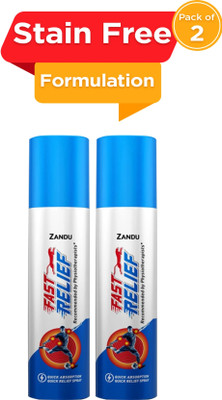 ZANDU Fast Relief ,80 ml|Quick action on muscle pain and sprain Spray(2 Units)