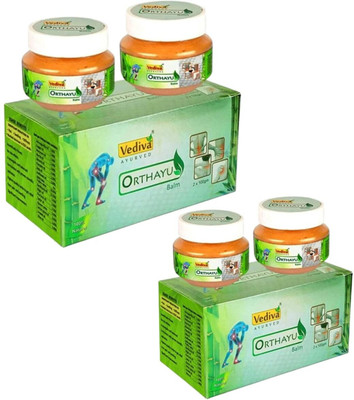 Orthayu Balm for Joint Pain/Muscle/Knee/Swelling & Back Pain Ayush Approved Balm(4 x 100 g)