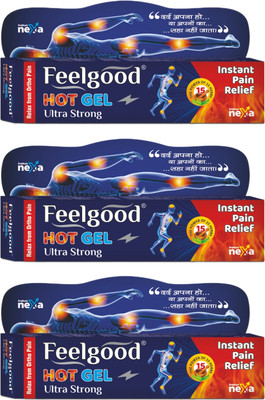 Ind Himaliyans Feelgood Hot Gel Ultra Strong Pack Of 3 Gel(3 x 30 g)