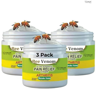 ACTIWOW Bee Venom Pain Relief for Back Muscle Relief 3 PCS Cream(3 x 50 g)