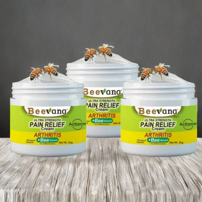 Bee Venom Joint & Muscle Pain Relief for All-Day Relief Pack of 3 Cream(3 x 50 g)
