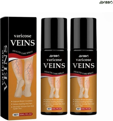 Avibbo Varicose Veins Spray Natural Treatment Herbal Soothing Therapy Liquid Spray(2 x 50 ml)