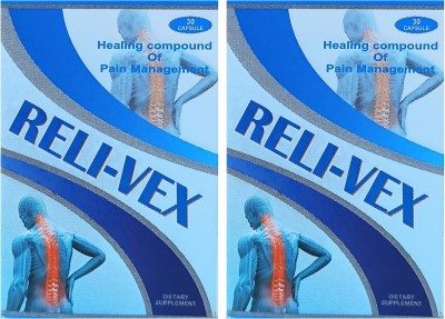 HERBSHD Ayurvedic Reli-Vex Capsule | Rheumatoid Arthritis | Pain Management Capsules(2 x 30 Units)