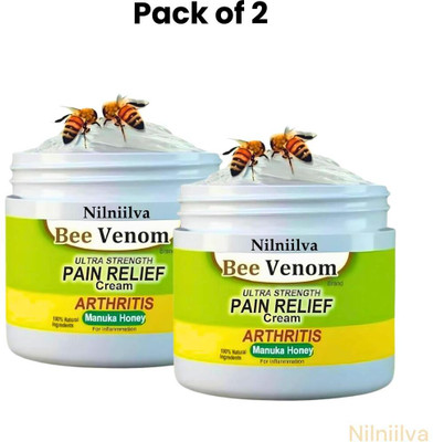 NILNIILVA Bee Venom Cream All in One Pain Relief Pack of 2 Cream(50 g)
