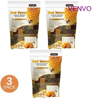 venvo Bee Venom Foot Patch Mind Balance Pack of 3 Plaster & Patch(20 x 1 Patches)
