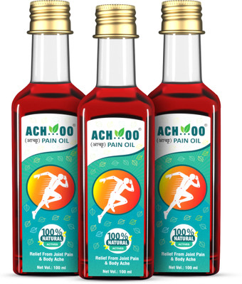 ACH...OO Pain Relief Oil for Joint, Knee, Muscle & Body Pain Liquid(3 x 100 ml)
