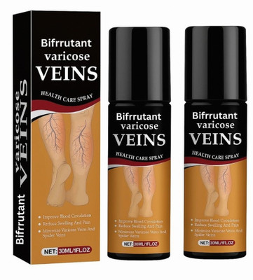 BIFRRUTANT Herbal Veins Spray for Pain Free Walking Support Liquid(2 x 50 ml)