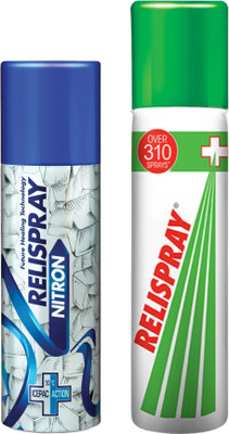 Relispray Ayurvedic + Nitron Pain Relief Combo | Spray(2 x 46.5 g)