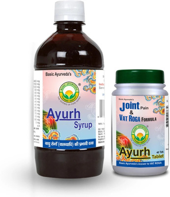 Basic Ayurveda Ayurh Syrup 450 Ml + Ayurh Tablet 40 Tablets Combo Pack Liquid(600 g)