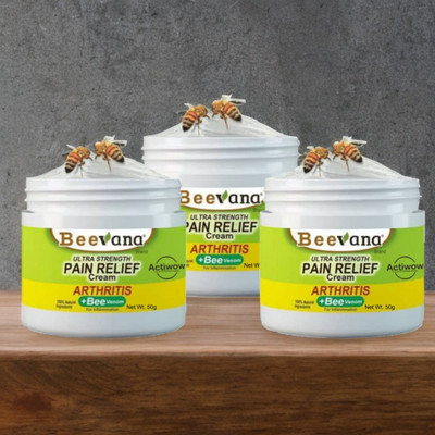 ACTIWOW BeeVana Pain Relief Cream for Lower Back & Hips Pack of 3 Cream(3 x 16.67 g)