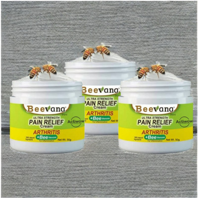 ACTIWOW BeeVana Pain Relief for Stiff & Tired Back Muscles Pack of 3 Cream(3 x 16.67 g)