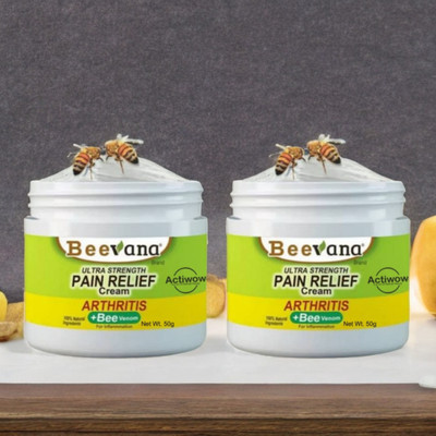 ACTIWOW BeeVana Pain Relief for Sore & Inflamed Joints Pack of 2 Cream(2 x 25 g)