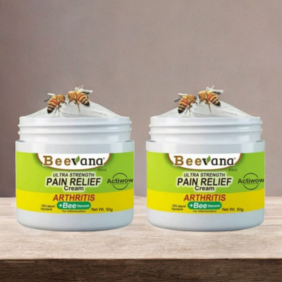 ACTIWOW BeeVana Pain Cream for Targeted Relief of Sore Muscles Pack of 2 Cream(2 x 25 g)