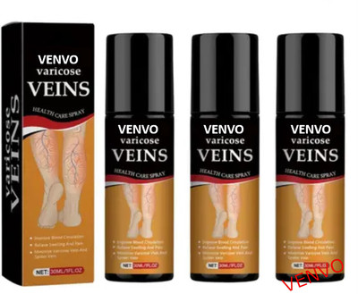 venvo Varicose vein treatment spray - Gentle for Men & Women (3*100ml) Spray(3 x 100 ml)