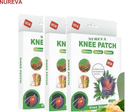 nureva Knee Patch for Deep Penetration - Pack of 3 Plaster & Patch(3 x 10 Patches)